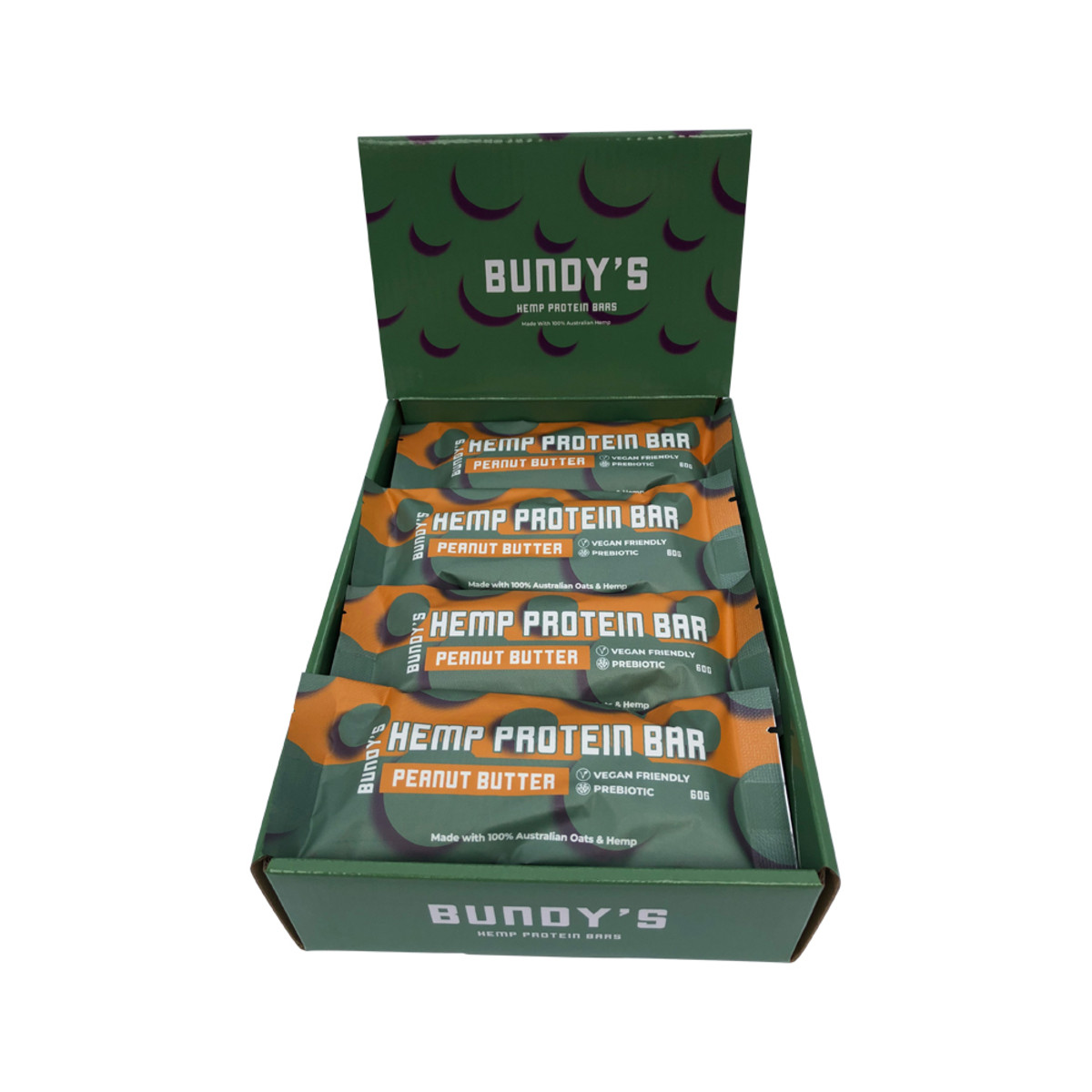 Bundy's Health Hemp Protein Bar Peanut Butter 60g x 12 Display